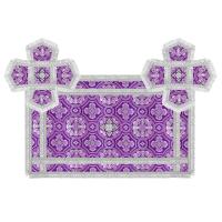 Покровцы и воздух, шелк "Горненский", фиолетовые с серебром