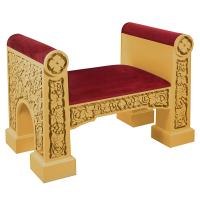 Седалище "Владимирское", цвет "золото", 103,8х63,6х70,1 см