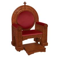 Архиерейский трон "Владимирский", цвет "кипарис", 104х70х149 см