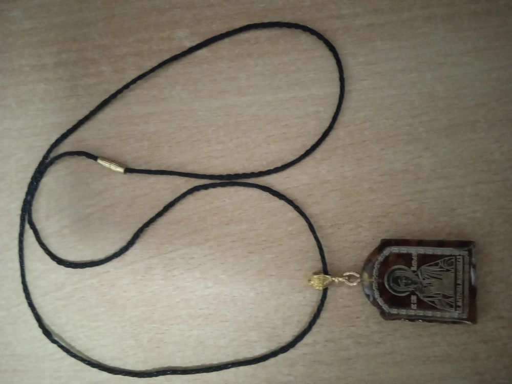 Образок нательный с ликом святой блаженной Матроны Московской, арочной формы, 2,2х3,2 см