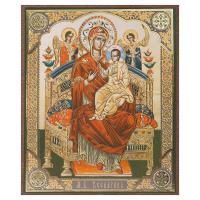 Икона Божией Матери "Всецарица", МДФ, 10х12 см Икона Божией Матери "Всецарица", МДФ, 10х12 см
