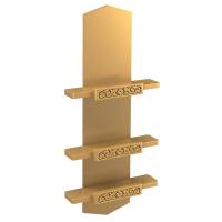 Полка для икон "Суздальская" прямая, цвет "золото", 3 яруса