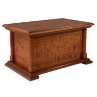 Лавка-сундук храмовая &quot;Суздальская&quot;, цвет &quot;кипарис&quot;