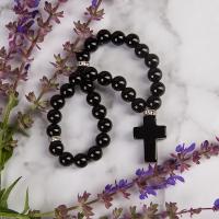 Четки из агата с разделителями, на 30 бусин