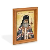 Икона святителя Луки Крымского в деревянной рамке, цвет "кипарис", 12х1,5х17 см