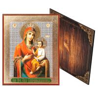 Икона Божией Матери &quot;Скоропослушница&quot;, оргалит, 11,3х13,8 см