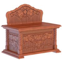 Скамья-сундук храмовая &quot;Суздальская&quot;, цвет &quot;кипарис&quot;