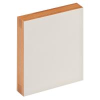 Доска иконная, липа, левкас, без ковчега, с торцевыми шпонками, 13х16 см