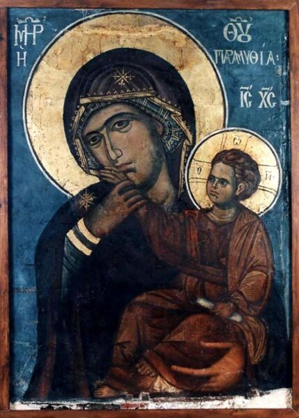 Икона Богородицы «Отрада» («Утешение») Ватопедская
