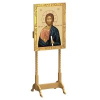 Киот напольный &quot;Суздальский&quot;, цвет &quot;золото&quot;, прямой,  колонны