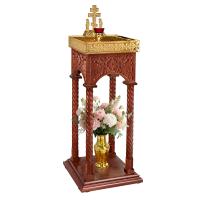 Панихидный стол песковой &quot;Суздальский&quot;, цвет &quot;кипарис&quot;, колонны, высота 100 см