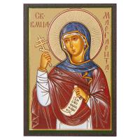 Икона великомученицы Марины (Маргариты) Антиохийской, МДФ, 6х9 см