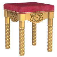 Пуф церковный &quot;Суздальский&quot;, цвет &quot;золото&quot;, 40х40х50 см