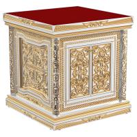 Жертвенник &quot;Вологодский&quot; белый с золотом (патина)