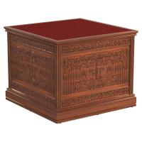 Облачение на престол "Суздальское", цвет "кипарис", красная ткань, высота 105 см