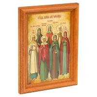 Икона "Святые Жены Мироносицы" в деревянной рамке, 12х1,5х17 см