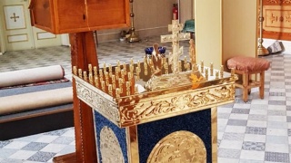 Фотоотзыв: Панихидный стол на 50 свечей в храме в честь Рождества Пресвятой Богородицы в г. Отрадный