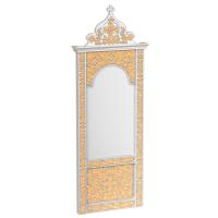 Киот пристенный "Суздальский" белый с золотом (поталь), широкий