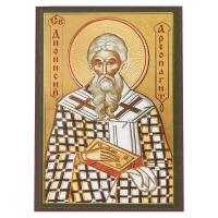 Икона священномученика Дионисия Ареопагита, епископа Афинского, МДФ, 6х9 см