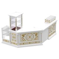 Свечная лавка "Судиславская". Компоновка №2 белая с золотом (поталь)