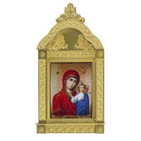 Киот настенный "Ярославский", цвет "золото", 100х16х185 см