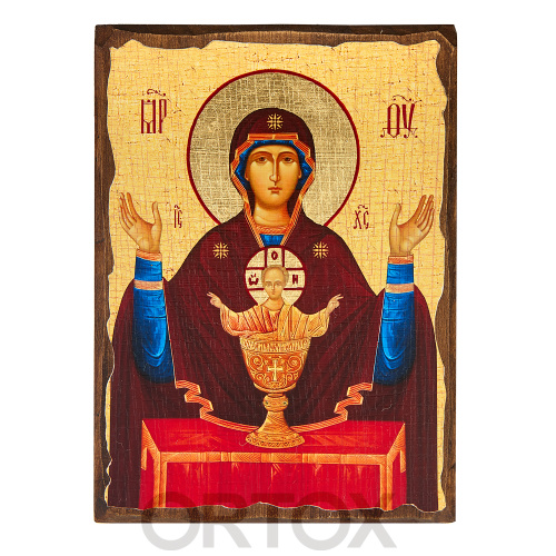 Икона Божией Матери "Неупиваемая Чаша", под старину №2 фото 3