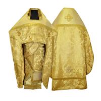 Иерейское облачение желтое, галун в цвет облачения, греческая парча