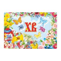 Магнитная фоторамка "Цветы и бабочки", 21х14,5 см