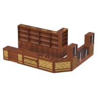 Свечная лавка "Суздальская". Компоновка №3, цвет "ноче экко", "кипарис" с золотом (поталь)