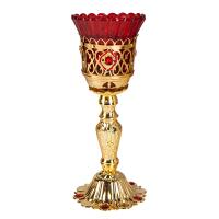 Лампада настольная, цинковый сплав, 9х20 см, №1, У 55-0012