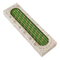 Свечи золоченые &quot;Лоза&quot;, зеленые, 25 шт.