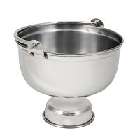 Водосвятная чаша на 1 л, нержавеющая сталь, 16х13,5 см, У 13-0166