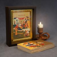 Комплект икон "Двунадесятые праздники" в узком багете, 13 икон