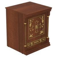 Свечная лавка "Судиславская". Секция №2, цвет "ноче экко", "кипарис" с золотом (поталь)