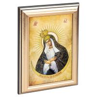 Икона Божией Матери "Остробрамская" в пластиковой рамке, 13х1,5х18 см