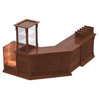 Свечная лавка &quot;Судиславская&quot;. Компоновка №2, цвет &quot;ноче экко&quot;, &quot;кипарис&quot;