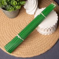 Свечи "Иерусалимские" парафиновые зеленые, обожженные Благодатным огнем (связка)