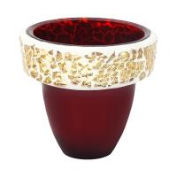 Стаканчик для лампады стеклянный красный, 8,5х7,7 см