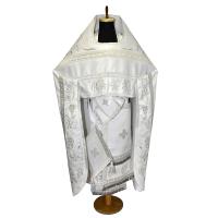 Иерейское облачение белое с иконой Спасителя "Спас Нерукотворный"