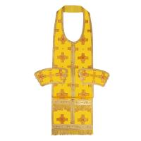 Требный набор / комплект, шелк &quot;Святительский&quot;, с подкладом, желтый с золотом