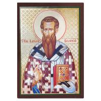 Икона святителя Василия Великого, МДФ, 6х9 см