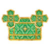 Покровцы и воздух, шелк &quot;Лавр&quot;, зеленые