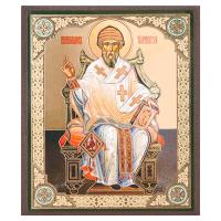 Икона святителя Спиридона Тримифунтского, МДФ, 10х12 см