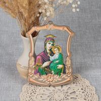 Икона Божией Матери &quot;Скоропослушница&quot; подвесная, фанера, 12,5х17,5 см
