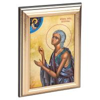 Икона преподобной Марии Египетской в пластиковой рамке, 13х1,5х18 см