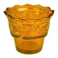 Стаканчик для лампады "Ландыш" желтый, 8,5х7 см