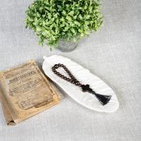 Четки деревянные из березы с разделителями, на 20 бусин