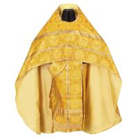 Иерейское облачение, шелк &quot;Горненский&quot;, желтое с золотом