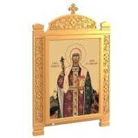 Киот настенный &quot;Суздальский&quot;, цвет &quot;золото&quot;, один модуль