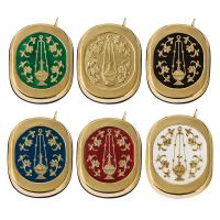 Ладаница латунная с холодной эмалью, 7,5х5,5х1,8 см